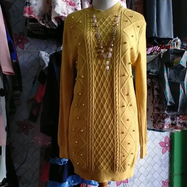 Tunik rajut (pinkdose)