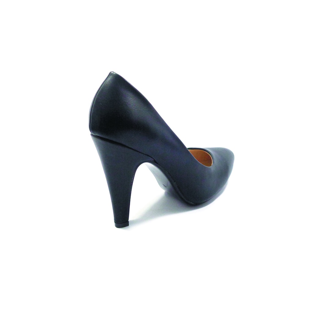 Workswell Sepatu Kerja Wanita High Heels 9cm Kode Duta 3 Hitam Doff.