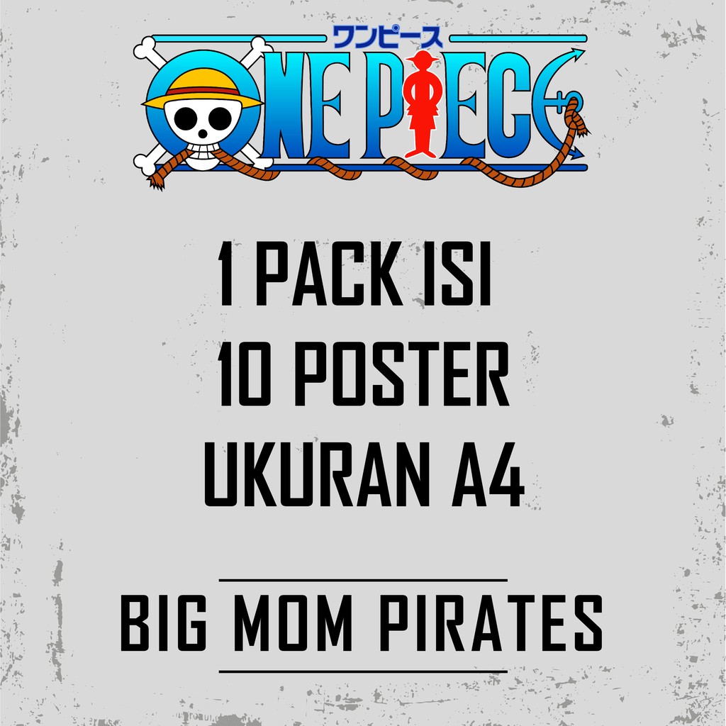 Paket Bendera dan Poster Bounty Kru Bigmom