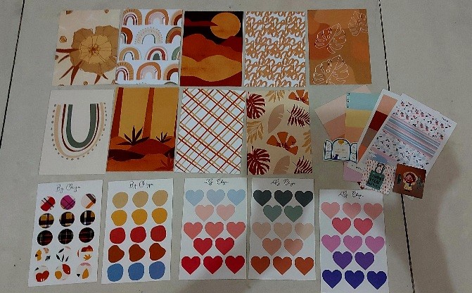 Sticker Bentuk Hati Heart Sticker