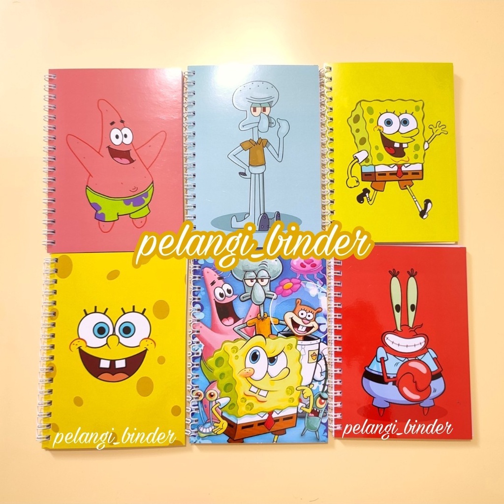 Notes buku spongebob/ buku catatan spongebob