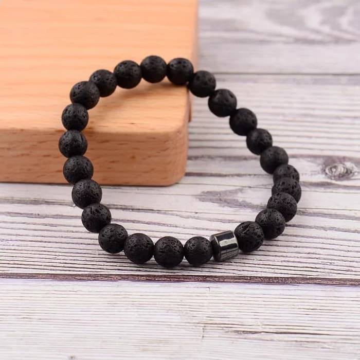 COD GELANG PRIA NATURE STONE BEADS BRACELETS EXCLUSIVE HANDMADE WB006