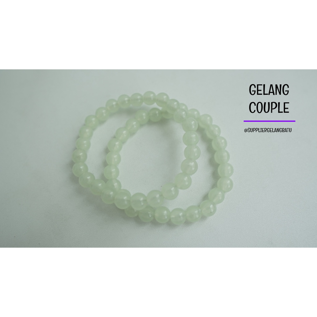 gelang FOSFOR GLOW IN THE DARK pasangan distance bracelet couple akik