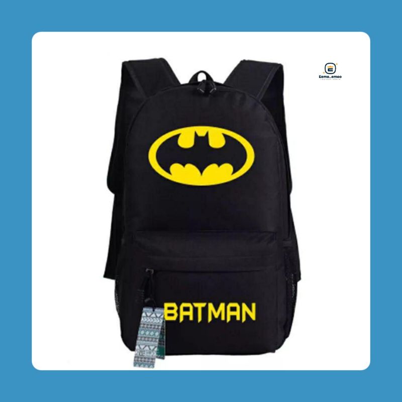 Ransel Sekolah untuk anak laki laki PAUD/TK/SD TAS Gendong Tas main Ransel Batman EMOEMO