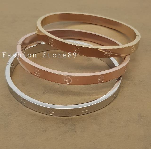 Gelang bangle Titanium Import Antikarat gelang titanium keroncong gelang bangel titanium import