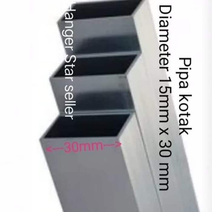 Langsung Order Pipa Kotak Chrome stenlis 100 cm atau 1 m terbaik