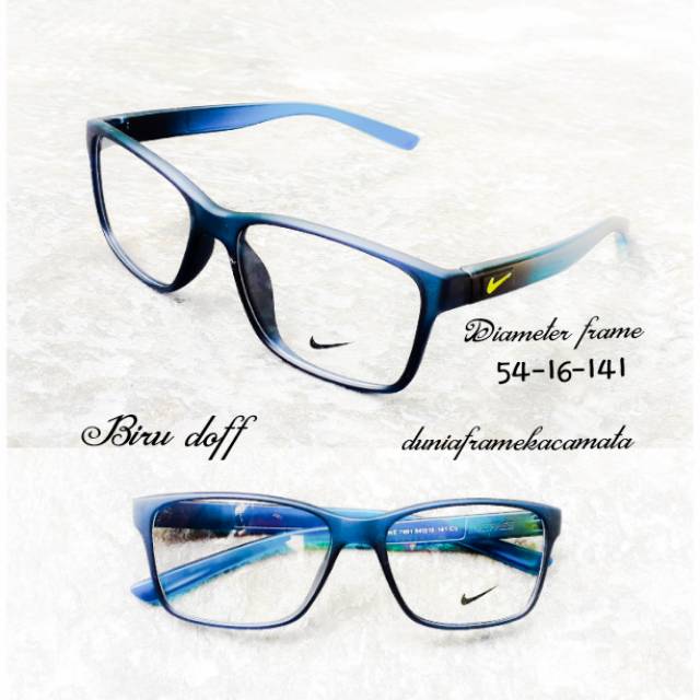 PAKET KACAMATA NIKE SUPER + Lensa Minus/Baca Frame Pria/cewek kotak korea vintage kacamata sporty
