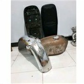 paket cb tangki cb plus jok anti gembos busa ijo plus slebor spakbor cb krom tatanan pres nganjuk