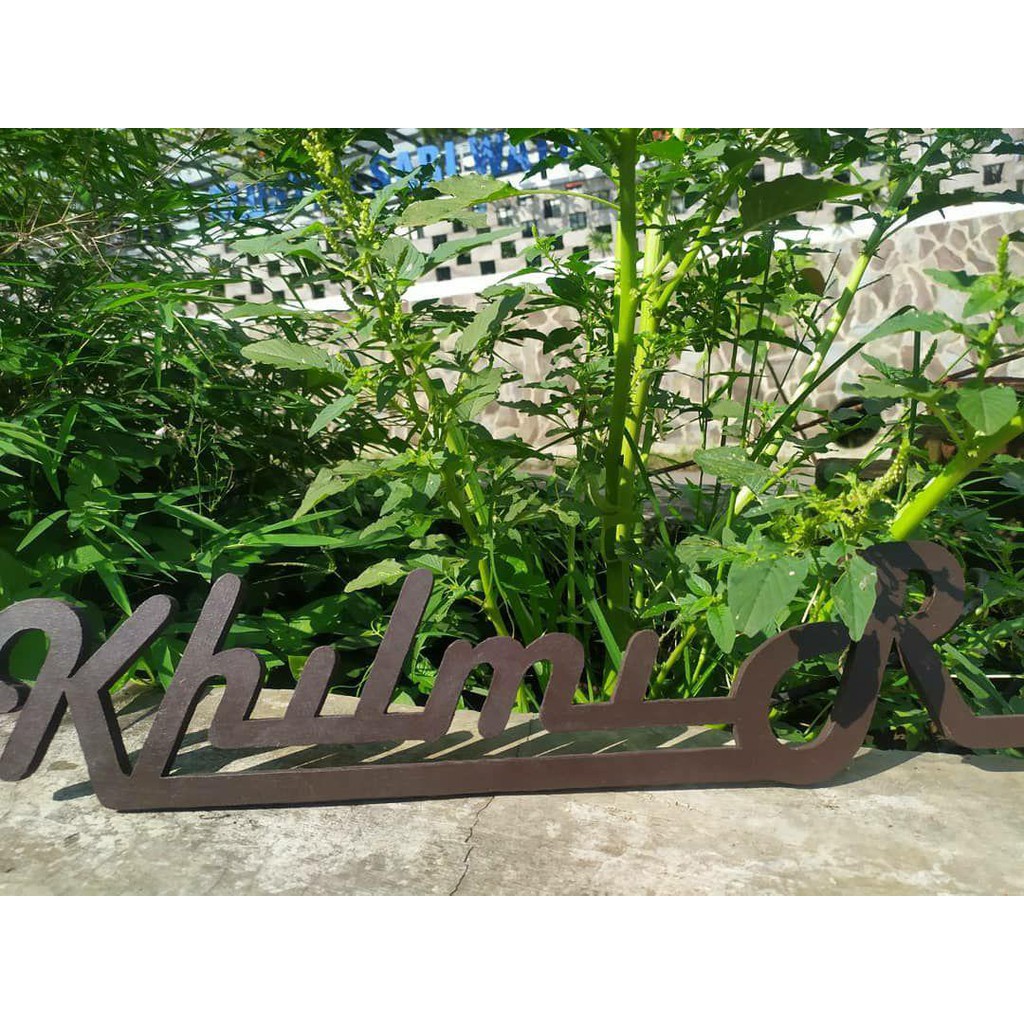 Huruf Kayu Tulisan Timbul Custom