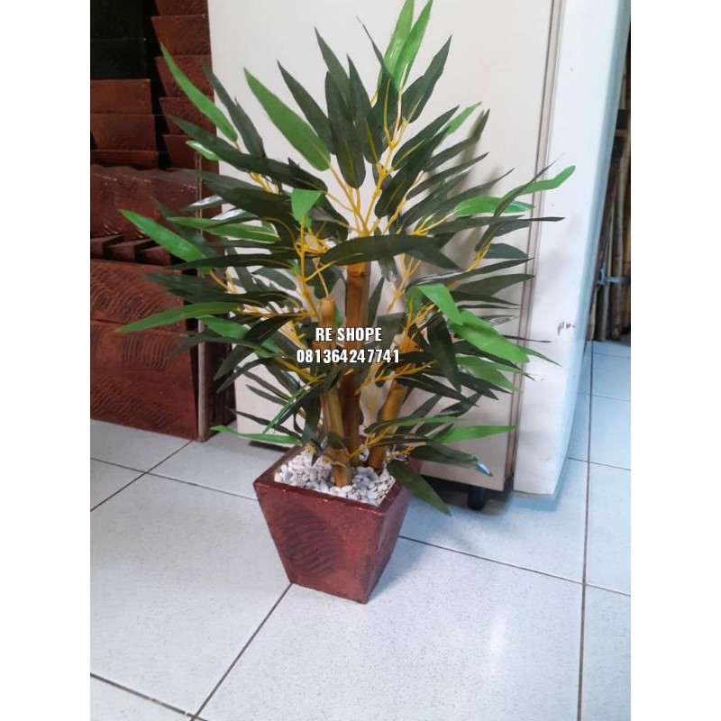 Jual Bunga Plastik/bunga Hias/artificial/pohon Plastik Bambu 50cm Bunga ...