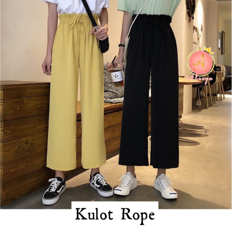 ALEEYA Basic Rope Cullotes Suede / Kulot Suede Tali (3106)