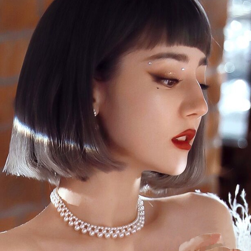 Aksesoris Fashion Wanita Korea Retro Elegan Temperamen Kalung Mutiara