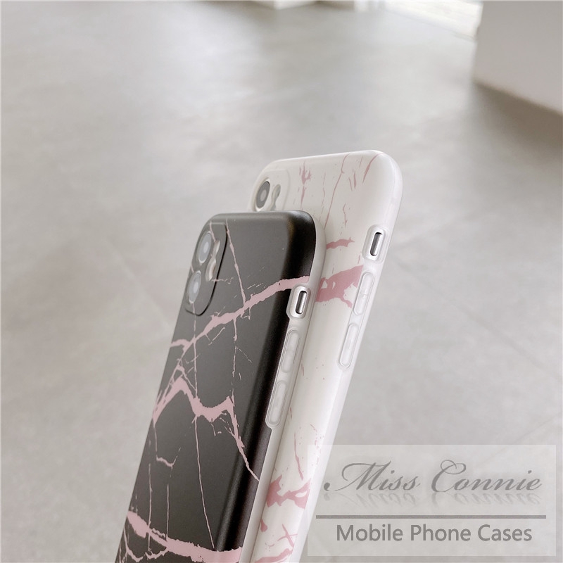 Soft Case Bahan Silikon Motif Marmer Untuk Iphone 11 12 8plus 7plus 8 7 6 6s Plus 11 12 pro Max Xr X Xs Max Se 2020 12 mini