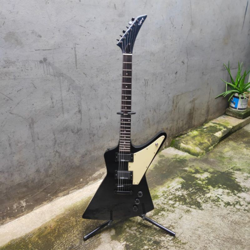Gitar Elektrik Epiphone Explorer custom with Pickup Amtech Active 9 volt High Gain cocok utk metal