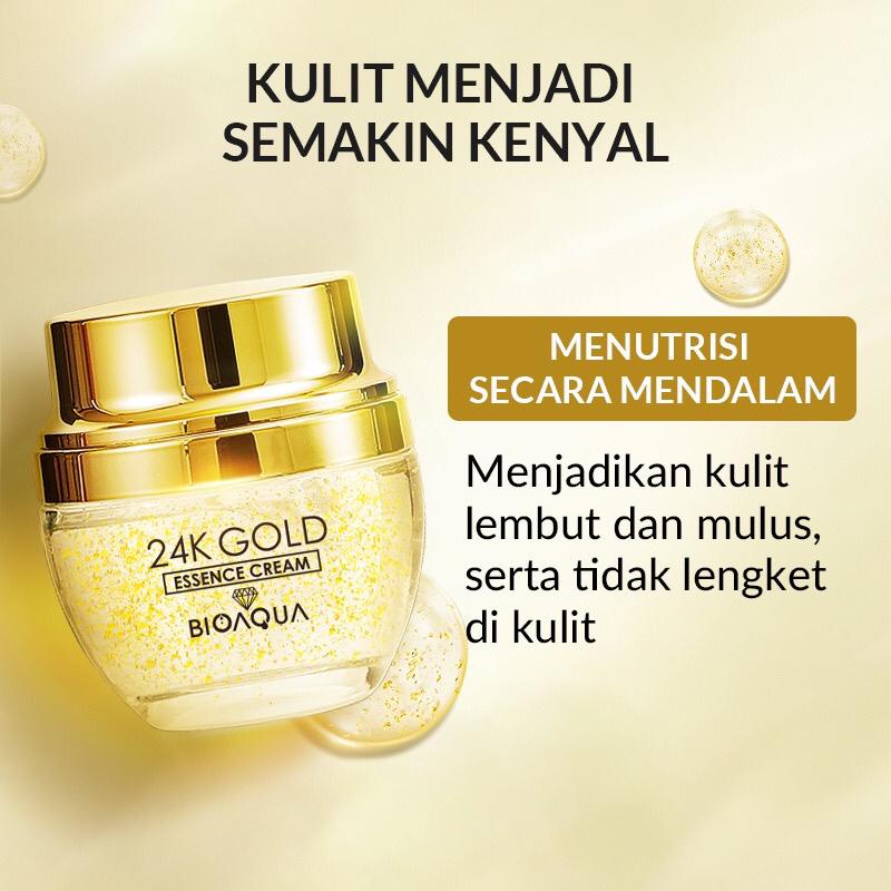 RADYSA - BIOAQUA 24K Gold Facial Kit paket skincare (Gold Toner 100ml+Gold Serum 100ml+Essence Cream 50g)