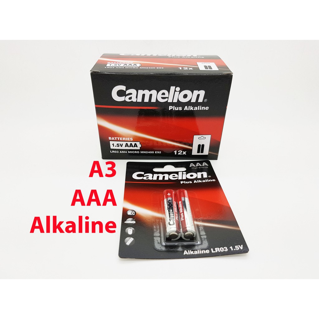 Baterai Alkaline Camelion A3 AAA isi 2 pcs 1.5V Battery Batre Batere