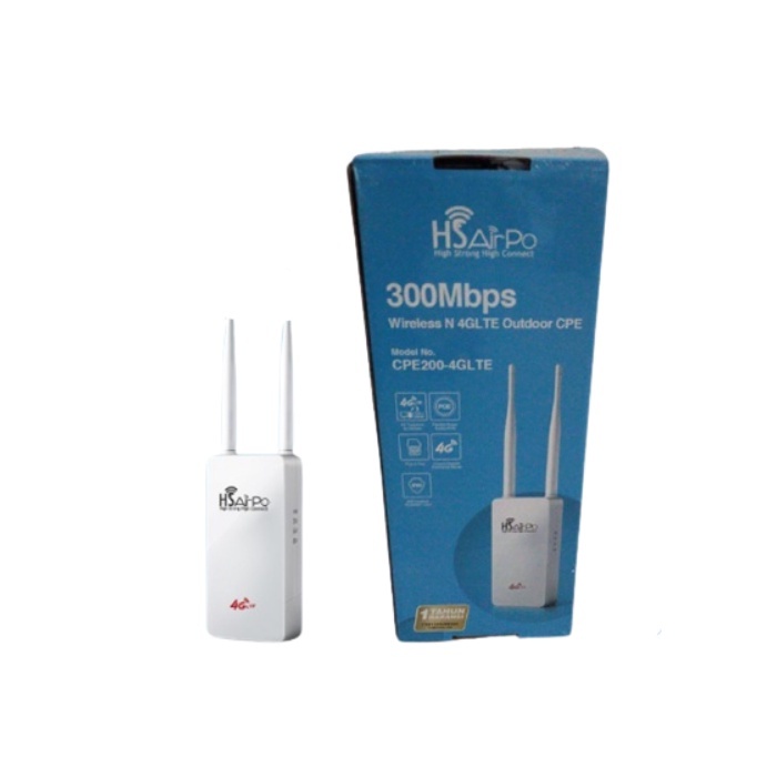 HSAIRPO CPE200 Outdoor 4G LTE &amp; Wireless N 300Mbps 2.4ghz Router modem outdoor