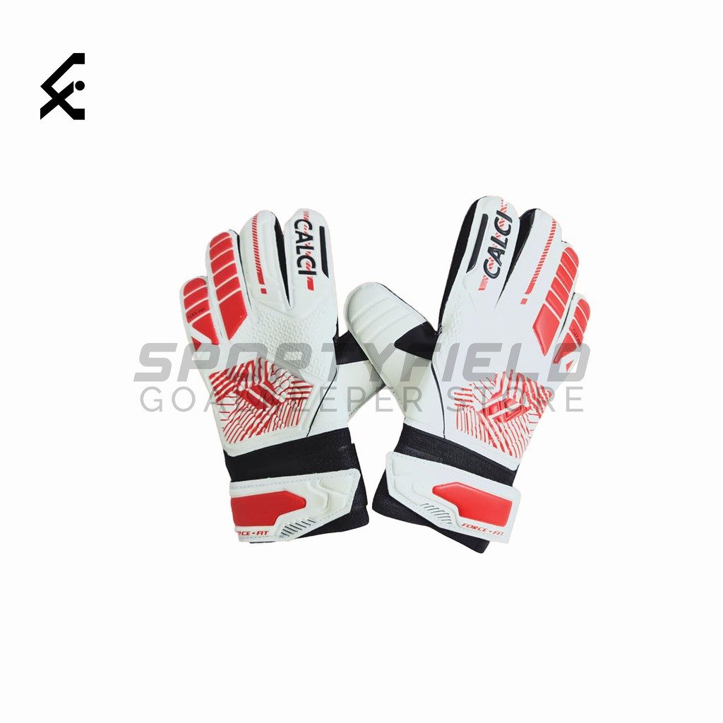Sarung Tangan Kiper Calci Gorgonite JR - Red/White