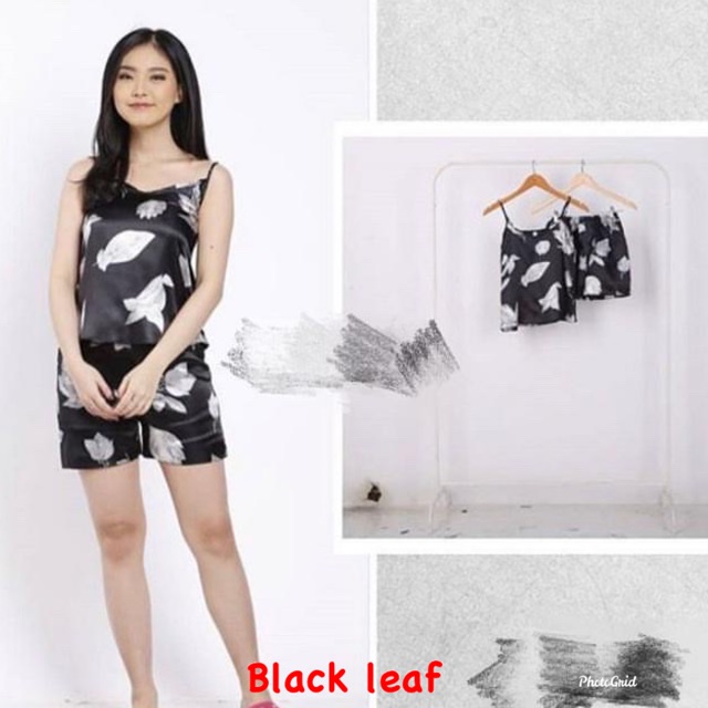 RESTOCK JC- Set Tanktop Import / Sexy sleepwear / Set kensi import / Baju tidur wanita sexy