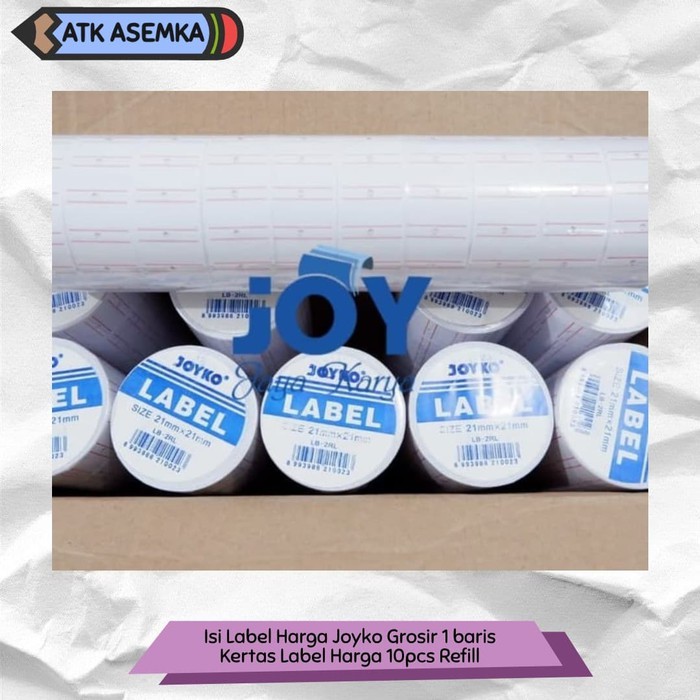 

Isi Label Harga Joyko Grosir 1 baris / Kertas Label Harga 10pcs Refill Atk