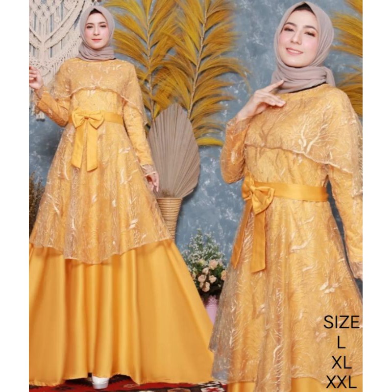 BAJU GAMIS PESTA/GAMIS BROKAT TILE/ BJU GAMIS KONDANGAN