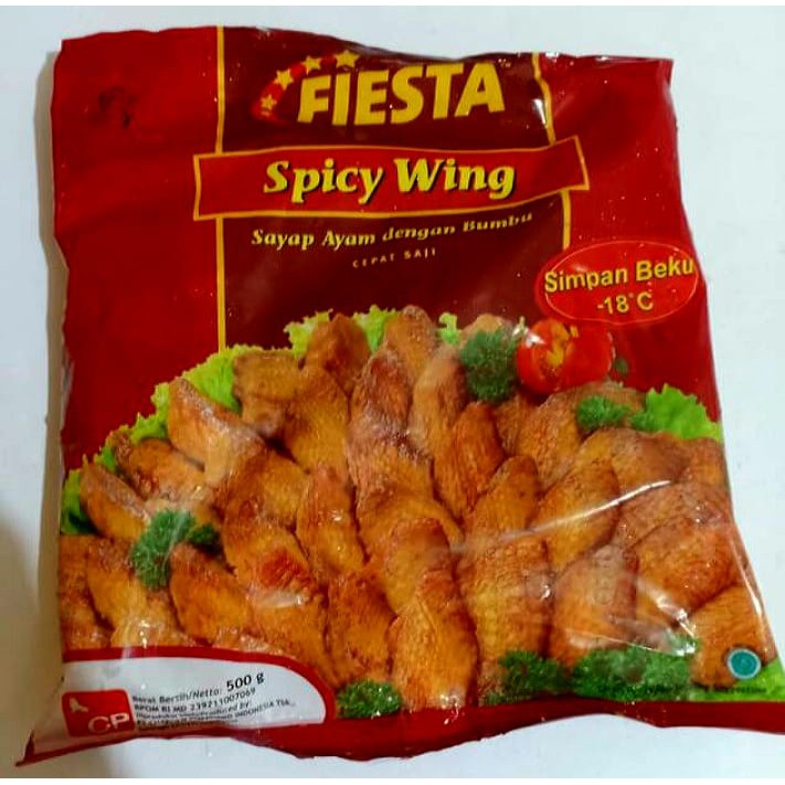 

Fiesta Spicy Wing 500 gr - Fiesta Sayap Ayam Dengan Bumbu HALAL & MURAH