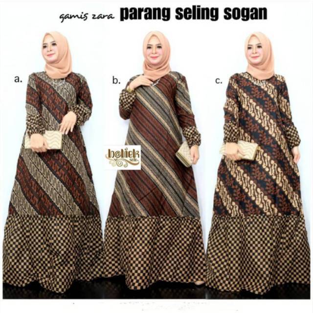 Gamis zara parang seling sogan