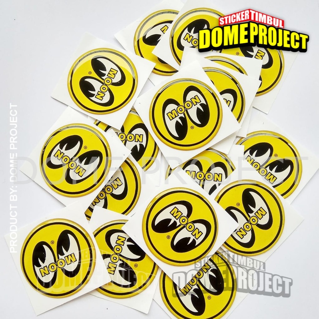 MOONEYES BULAT STIKER MOTOR EMBLEM LENTUR AKSESORIS SEPEDA MOTOR