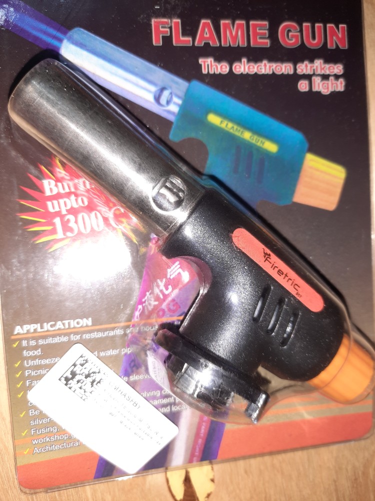 Gas Torch Portable Kepala Korek Instant Las Tembak Butane Flame Gun Orange
