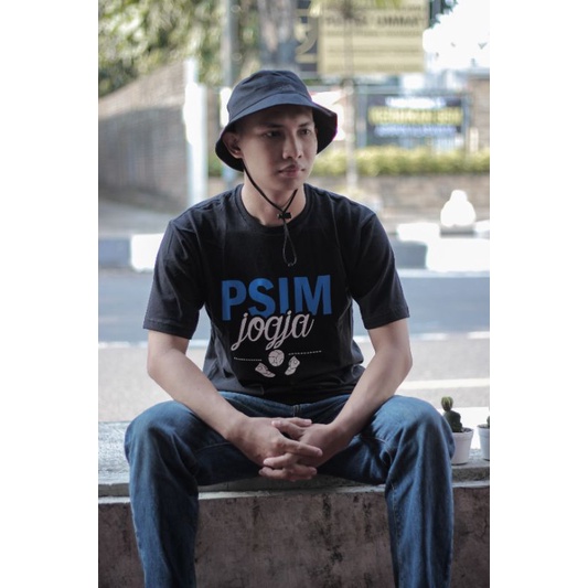 Mataram Merch29 Kaos Hitam PSIM Jogja (T-Shirt Black PSIM)