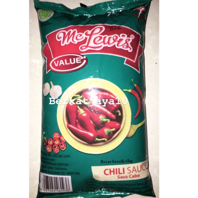 McLewis Value Saus Sambal Cabe Mc Lewis Chili Sauce 1kg