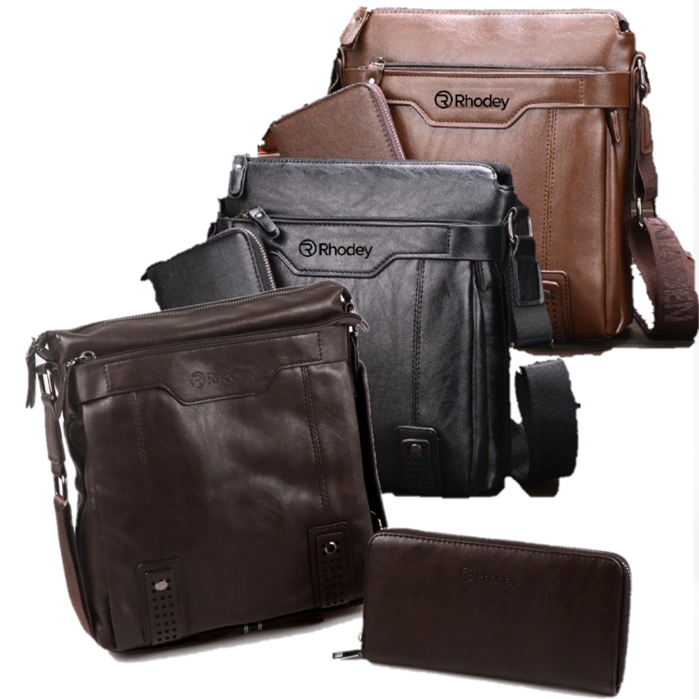 Rhodey Tas Selempang Messenger Crossbody Bag Pria dengan Dompet - 15036