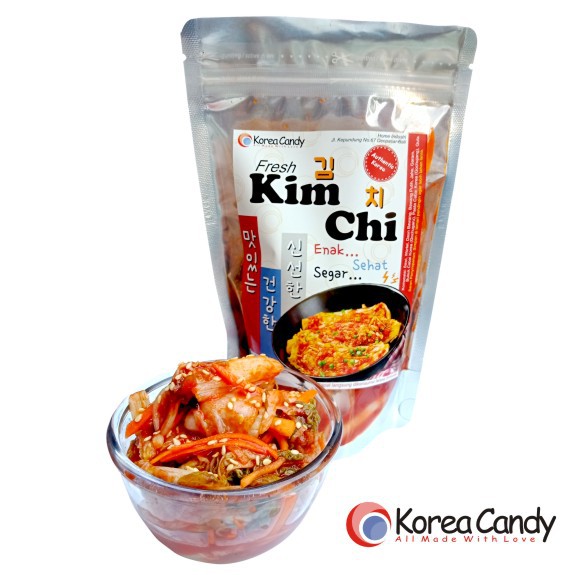 

[Halal] Kimchi Fresh 200gr Kim Chi Sawi Wortel Daun Bawang Wijen Authentic Korea Halal Denpasar