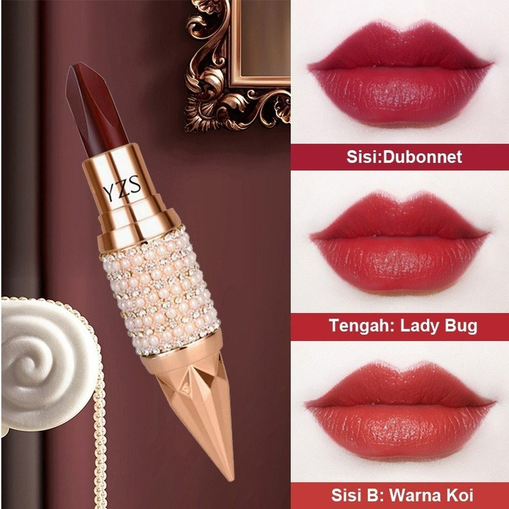 YZS 3 Dalam 1 Lipstik Wardah Matte Original 100% Tahan Lama/Satu Lipstik Mengandung Tiga Warna/Lipst