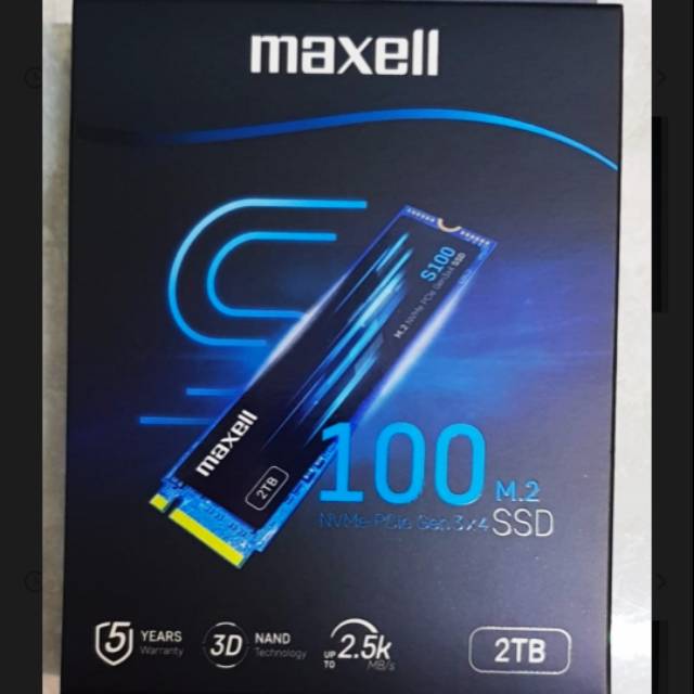 SSD MAXELL SSD NVME 2TB M2 2 TB M.2 PCI EKSPRESS PCIe Gen 3x4