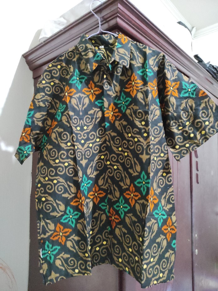 Bswart Batik Ar Kenongo Hem Pendek Padi Pekalongan M L Xl Batik Pria Murah Modern Batik Ar