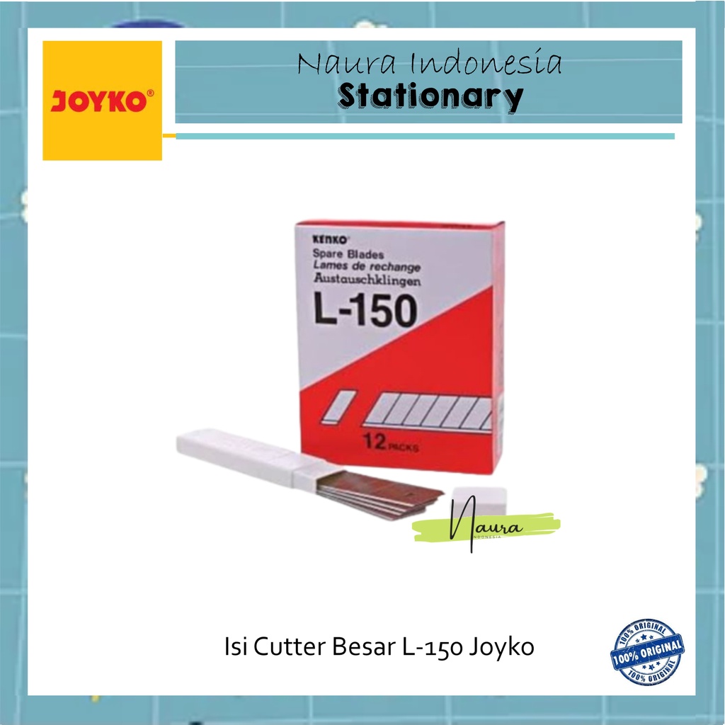 

Isi Cutter Besar L-150 Joyko (1pak)