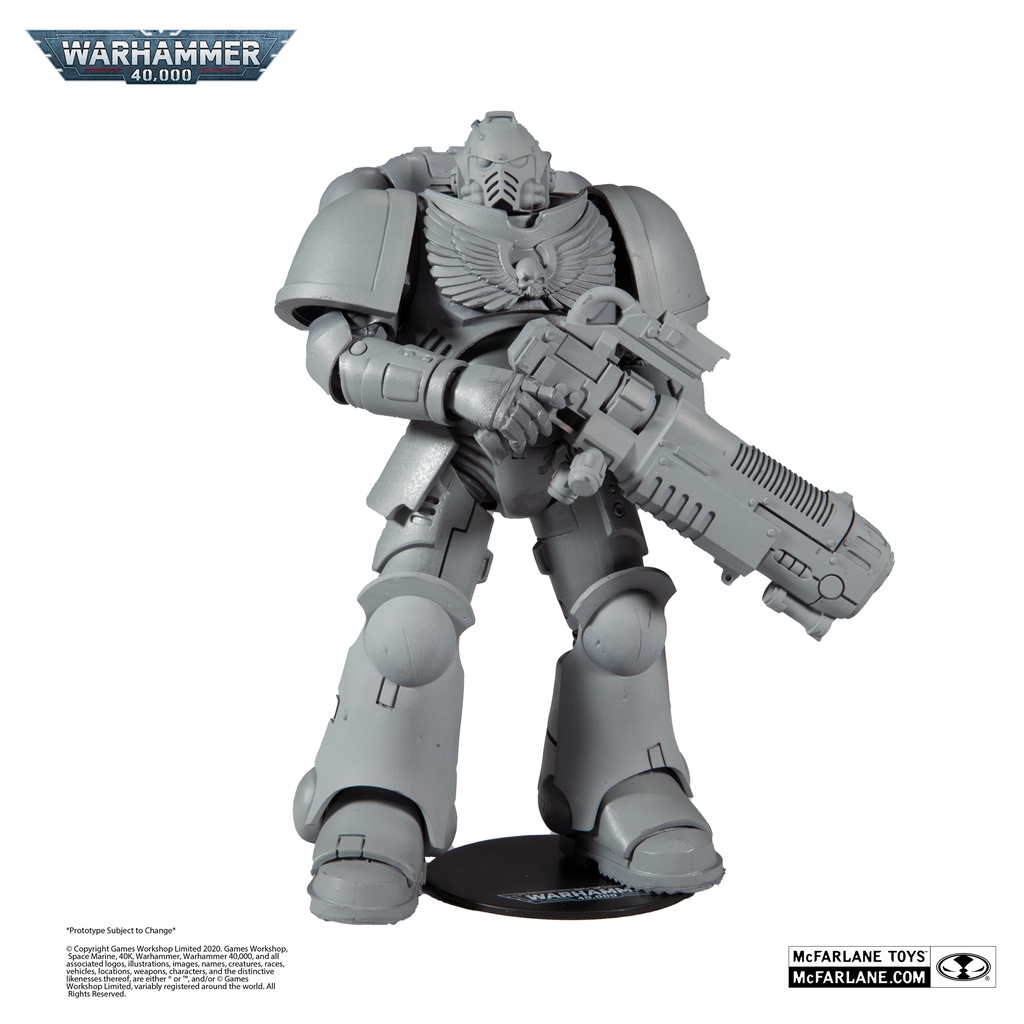 Mcfarlane Warhammer 40k Primaris Space Marine Hellblaster Unpainted