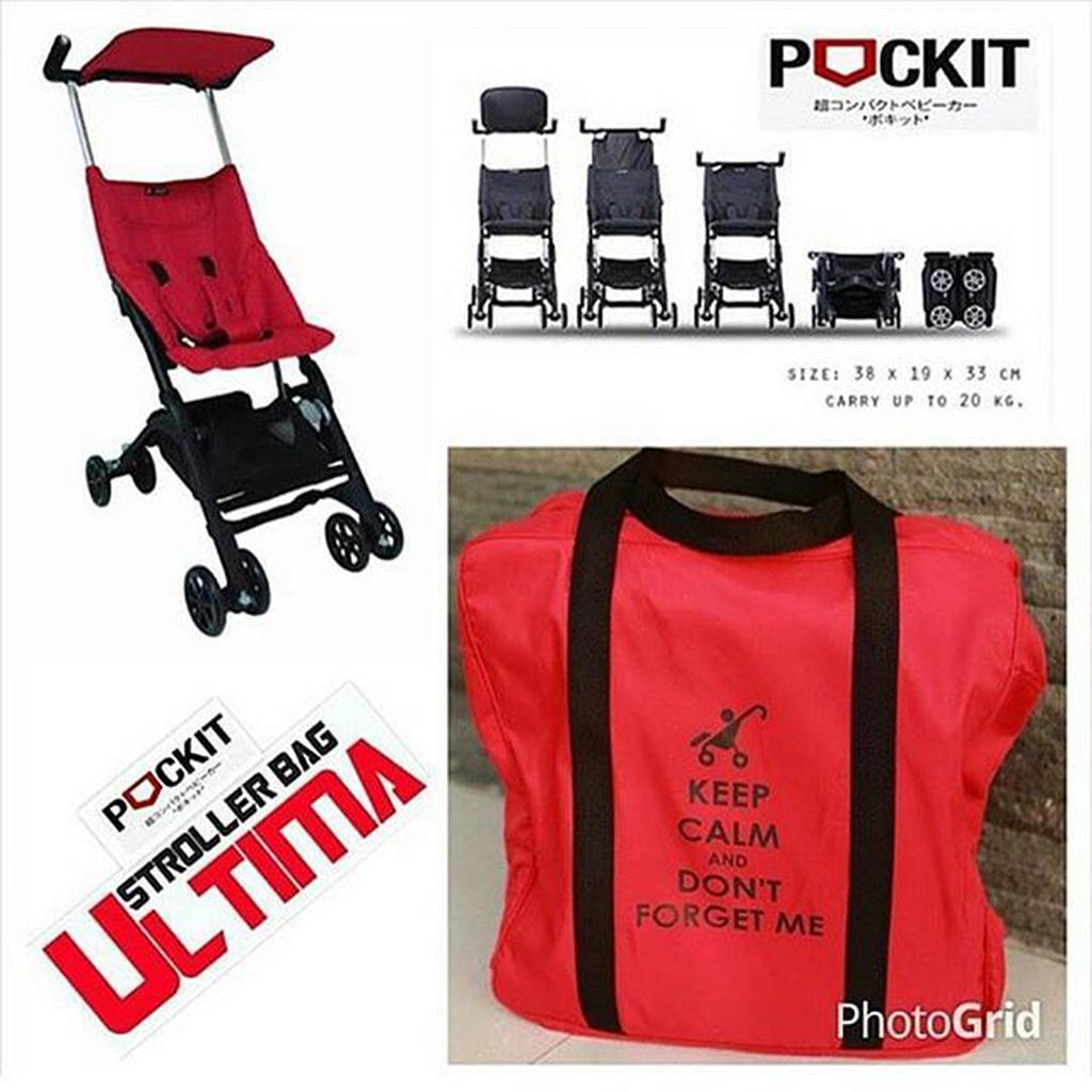 ULTIMA POCK IT STROLLER BAG RED dan BLACK