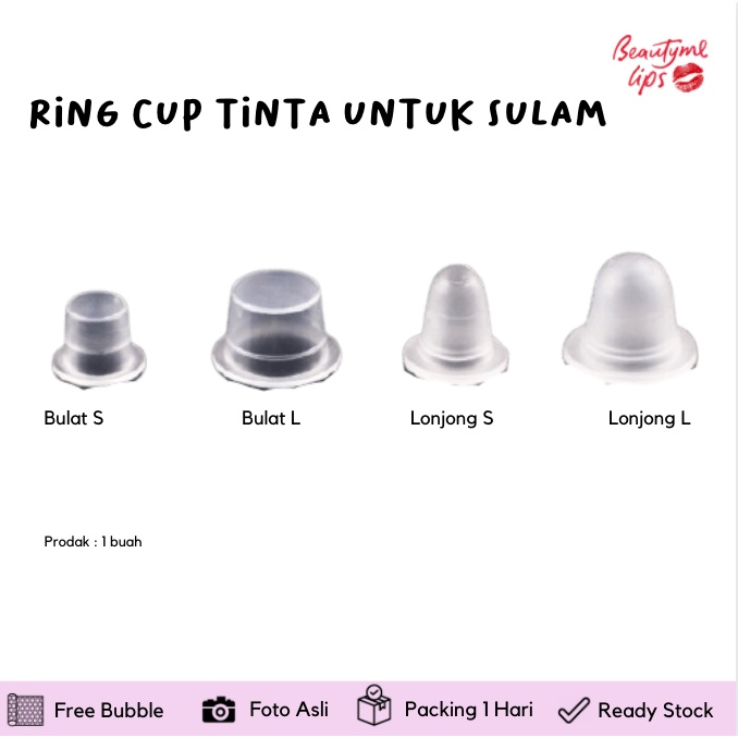 RING CUP TINTA UNTUK SULAM / TATTOO / RING CUP FOR INK TATTOO / SULAM