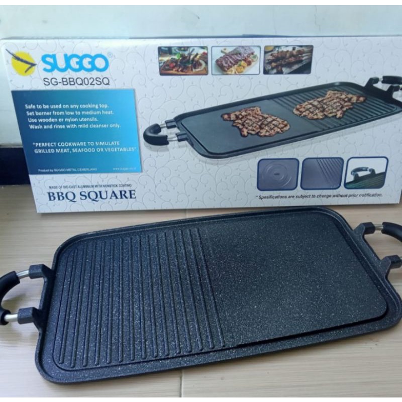 panggangan barbeque /bbq square grill pan/suggo td long multi pan