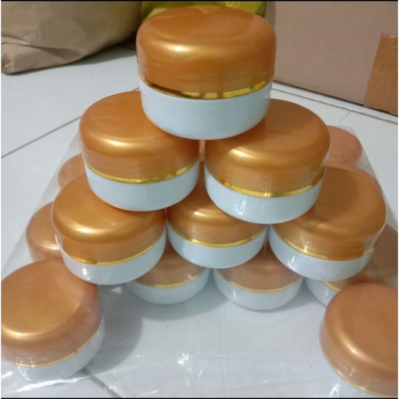 Pot Cream 30G Gold-Putih List Gold