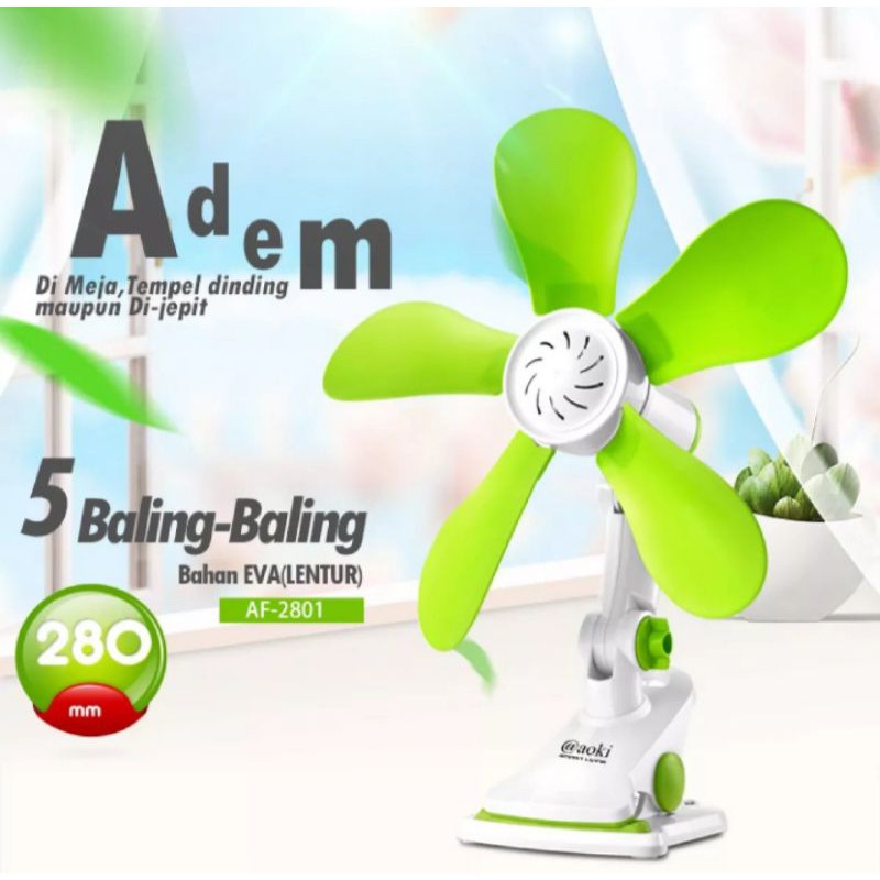 Kipas Angin Jepit Aoki