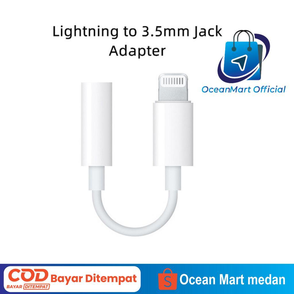 Converter Jack Adapter Aux JH-002 Ihpone to 3.5mm Audio Aksesoris Handphone HP OCEANMART OCEAN MART Murah Grosir