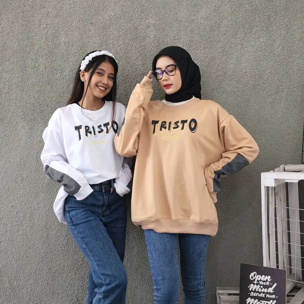 Hoodie Sweater TRISTO bisa couple jaket pria/wanita