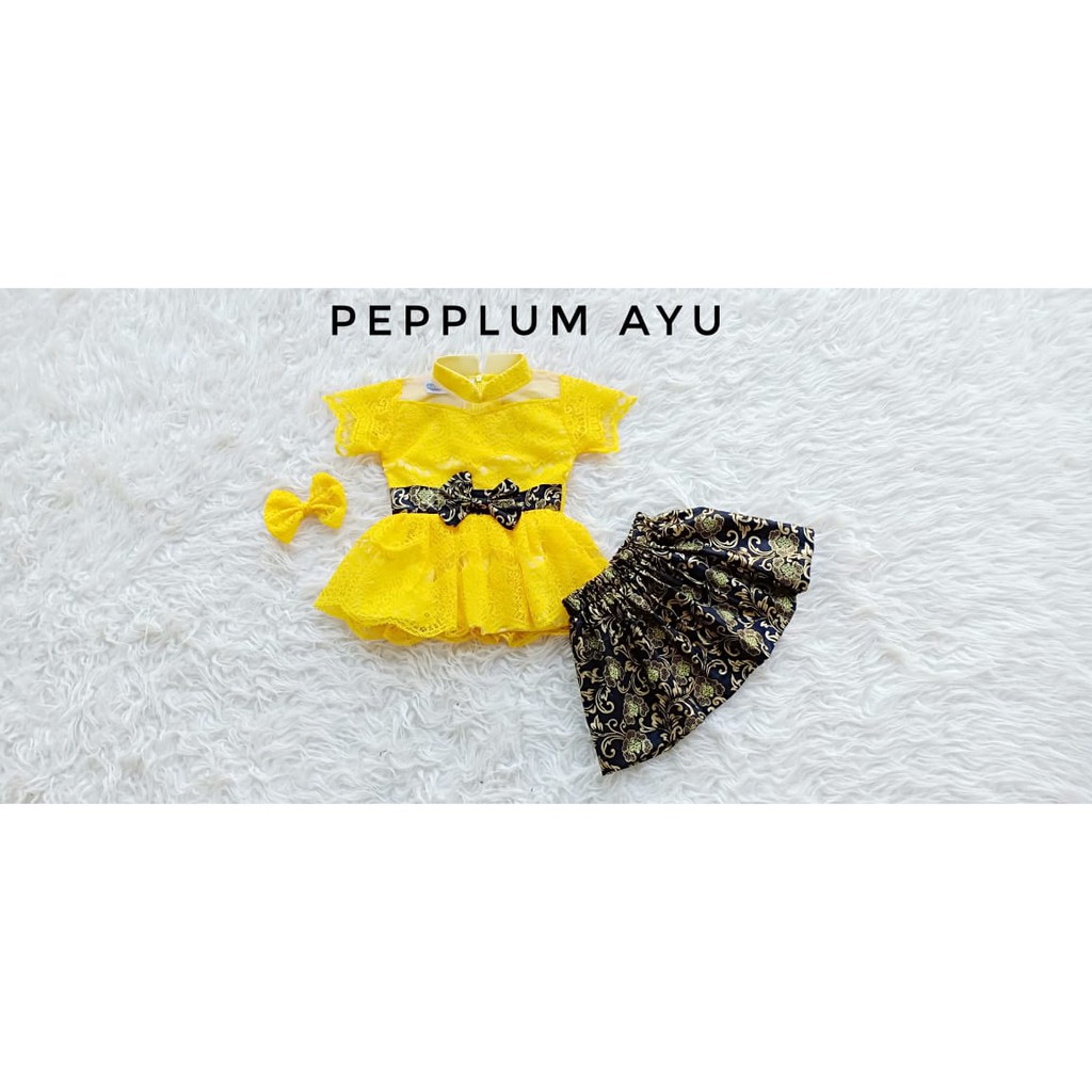 KEBAYA ANAK MODEL PEPPLUM AYU SETELAN ANAK UMUR 1 - 5 Tahun