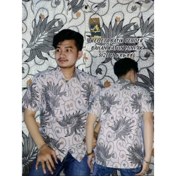 Baju Batik Pria Katun Premium Pendek and Panjang Seragam Motif Terbaru size M L XL XXL