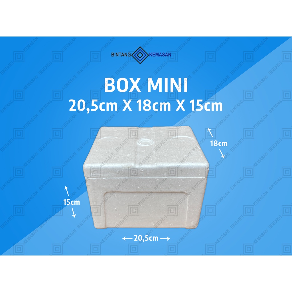 Styrofoam Box Mini 20,5 x 18 x 15cm - Foam Box