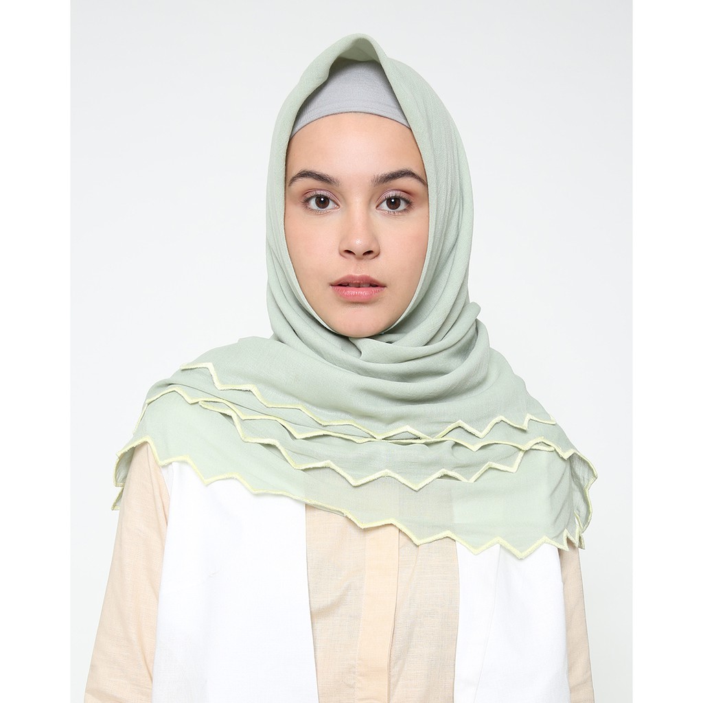 PRISM SCARF MINT GREEN - RUMAH AYU X JEFFRY TAN