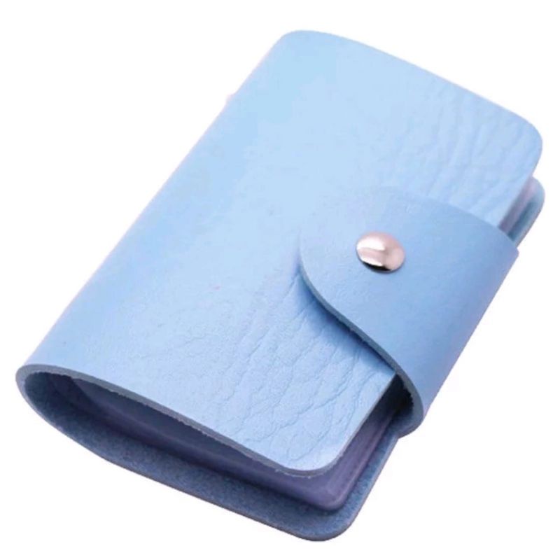 Dompet Kartu 24 Slot Tempat Credit Card Case ATM Debit KTP Member BIRU TOSKA TEBAL LIMITED EDITION